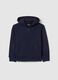 Full-zip Essential in cotone bio con cappuccio_0