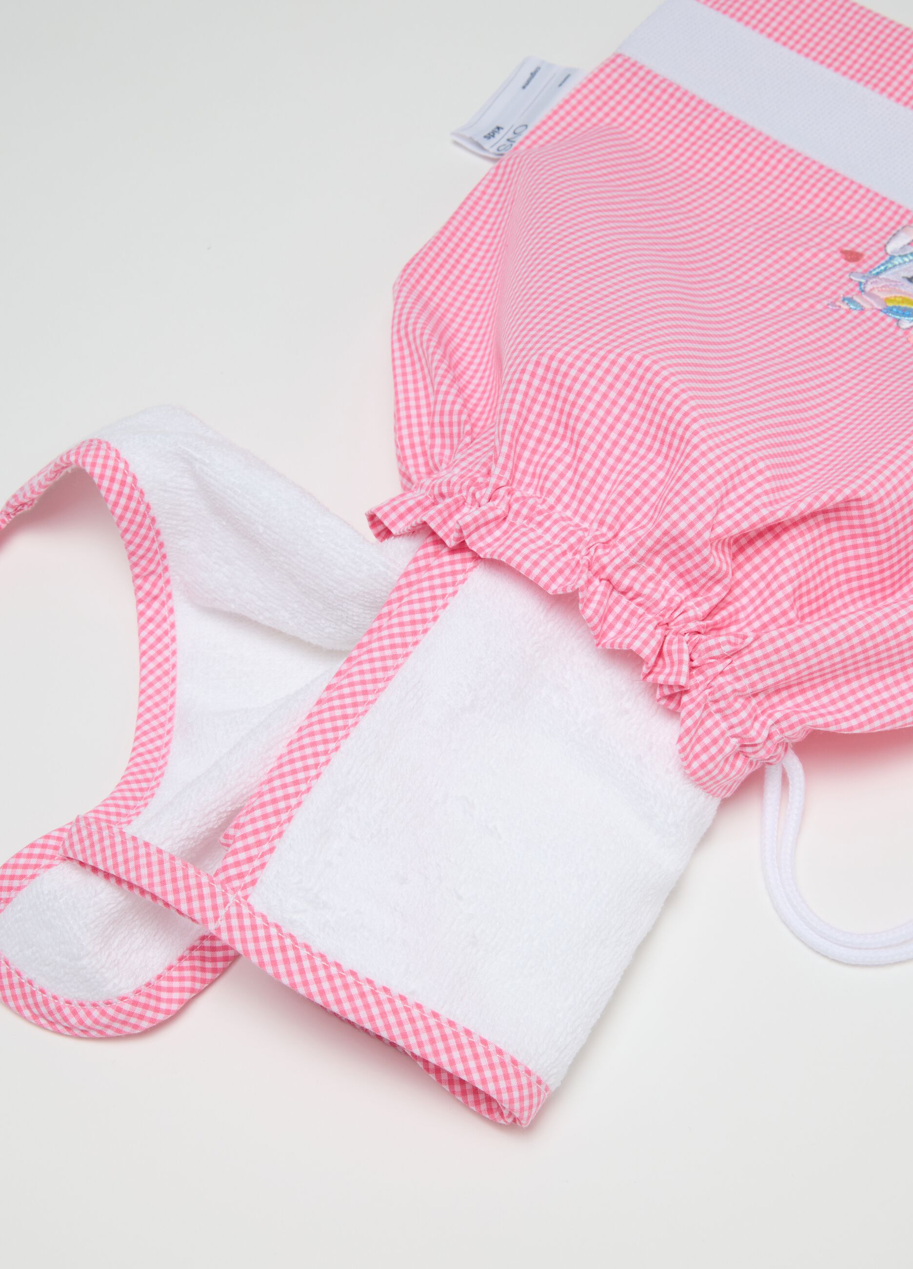 Girl's Bib and Towel Set in Multicolour Blend