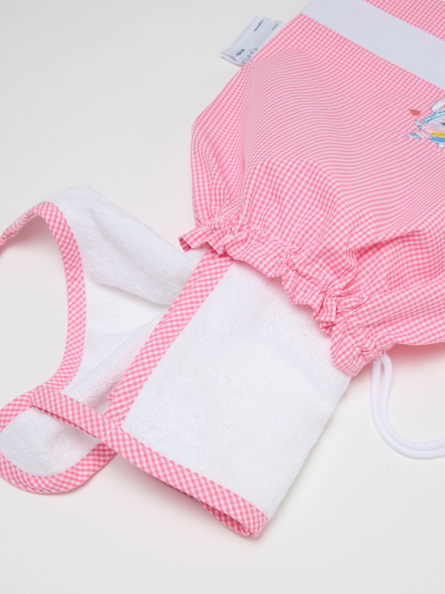 Girl's Bib and Towel Set in Multicolour Blend_1