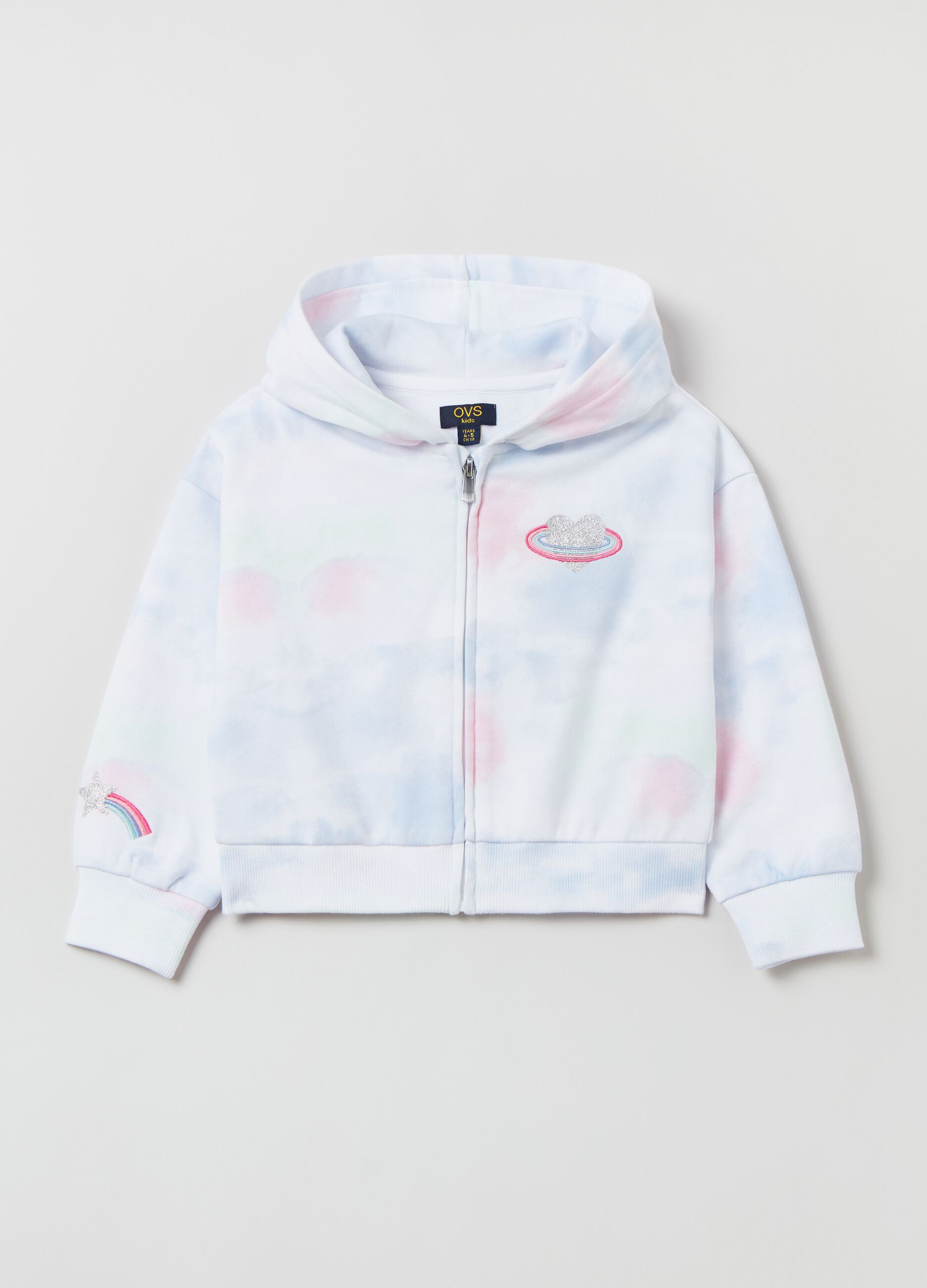 Full-zip in French Terry con cappuccio_0