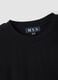 Black crew-neck T-shirt in stretchy cotton-modal blend, regular fit_2