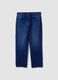 Jeans blu in puro cotone straight fit_4