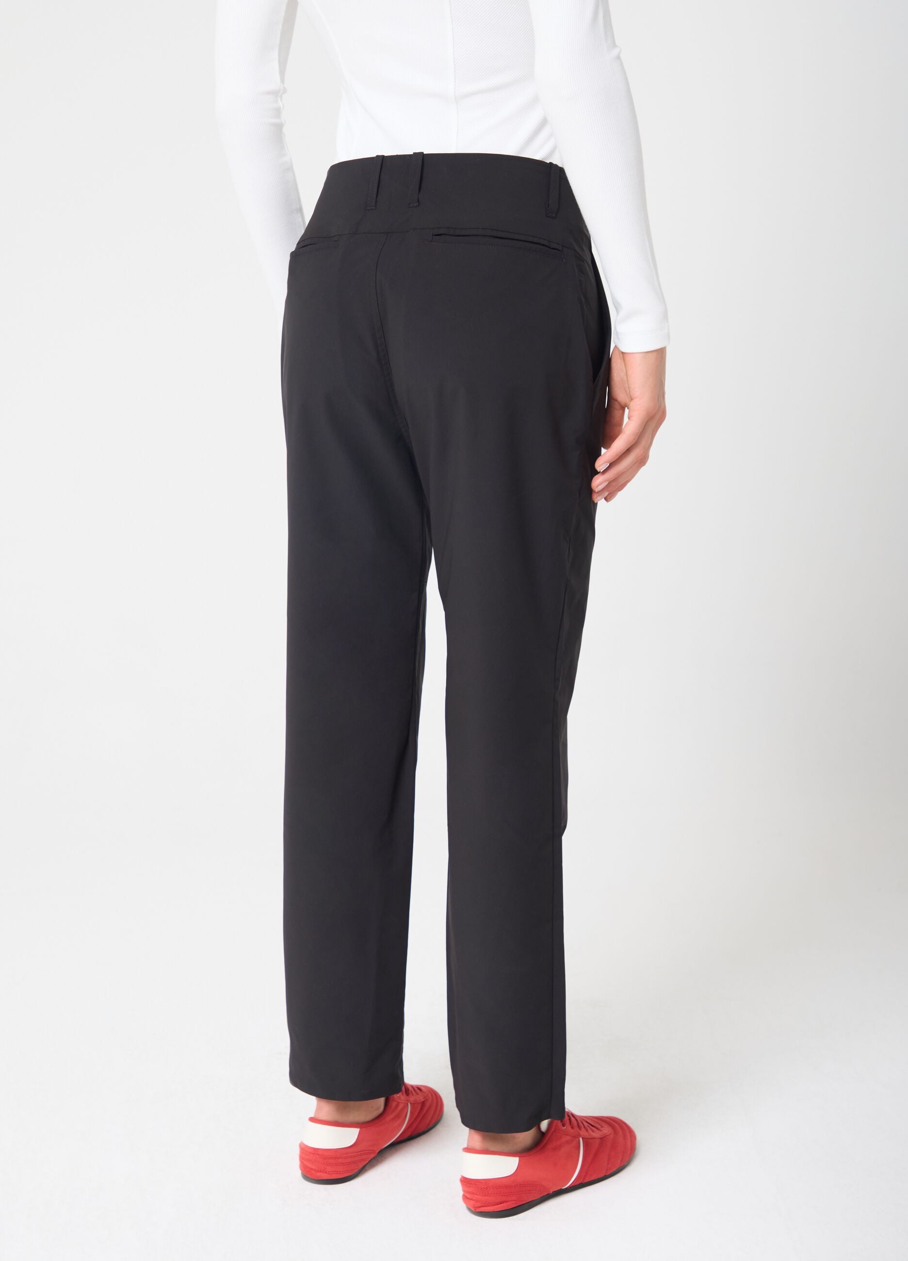 ALTAVIA STUDIO straight-leg technical fabric trousers