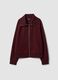 Red stretch-viscose sweatshirt with turtleneck, regular fit_0