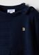 Maglia in puro cotone blu regular fit con bottoni per bimbo_2