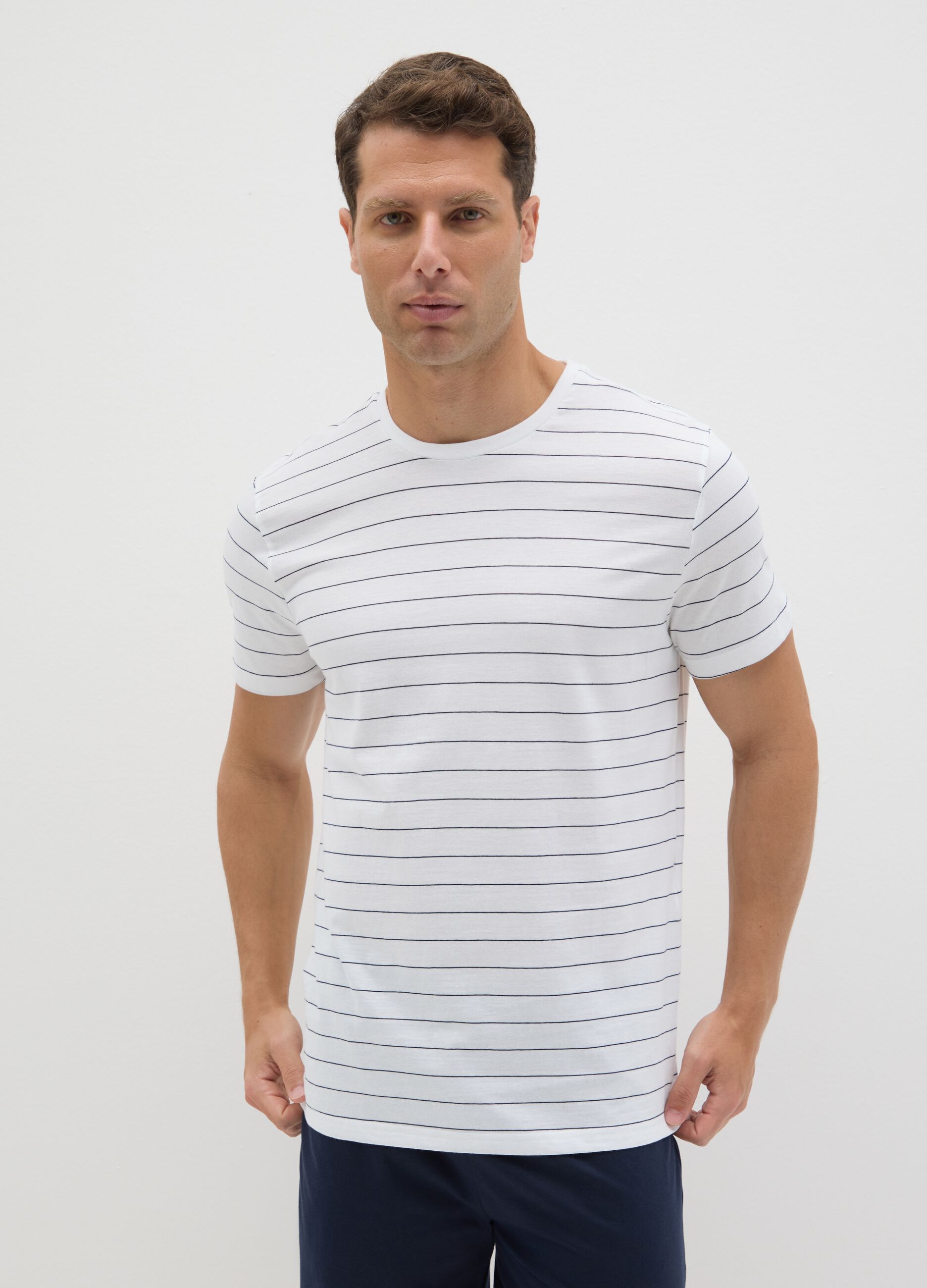 White striped cotton pyjamas by Ovs