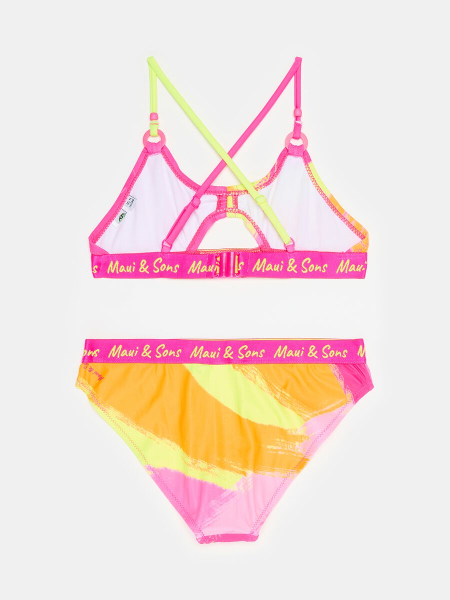 Bikini with multicoloured print and embroidery_1