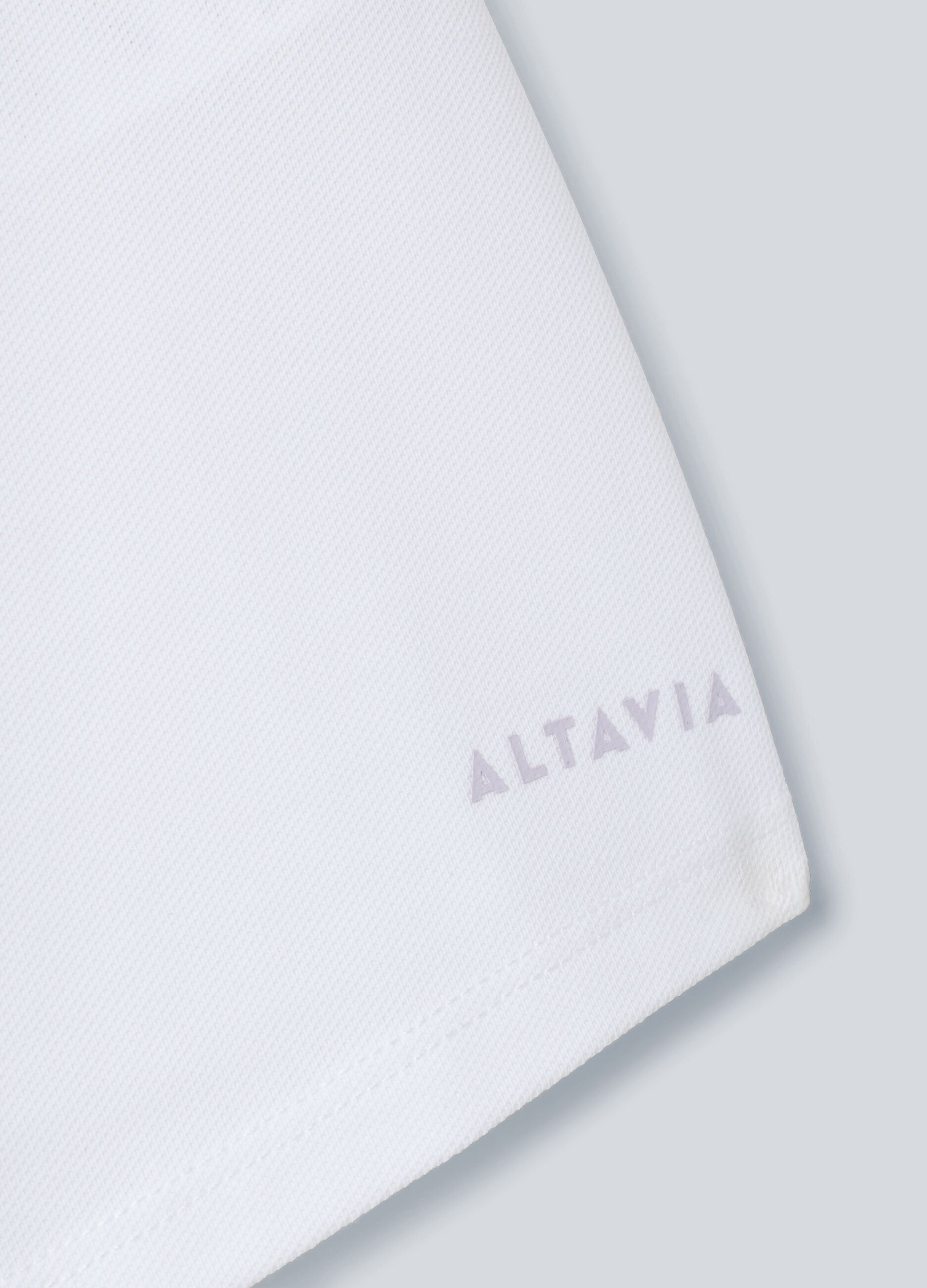 White ALTAVIA COURT sports polo in stretch cotton