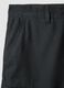 Black pure cotton cargo Bermuda shorts, regular fit_5