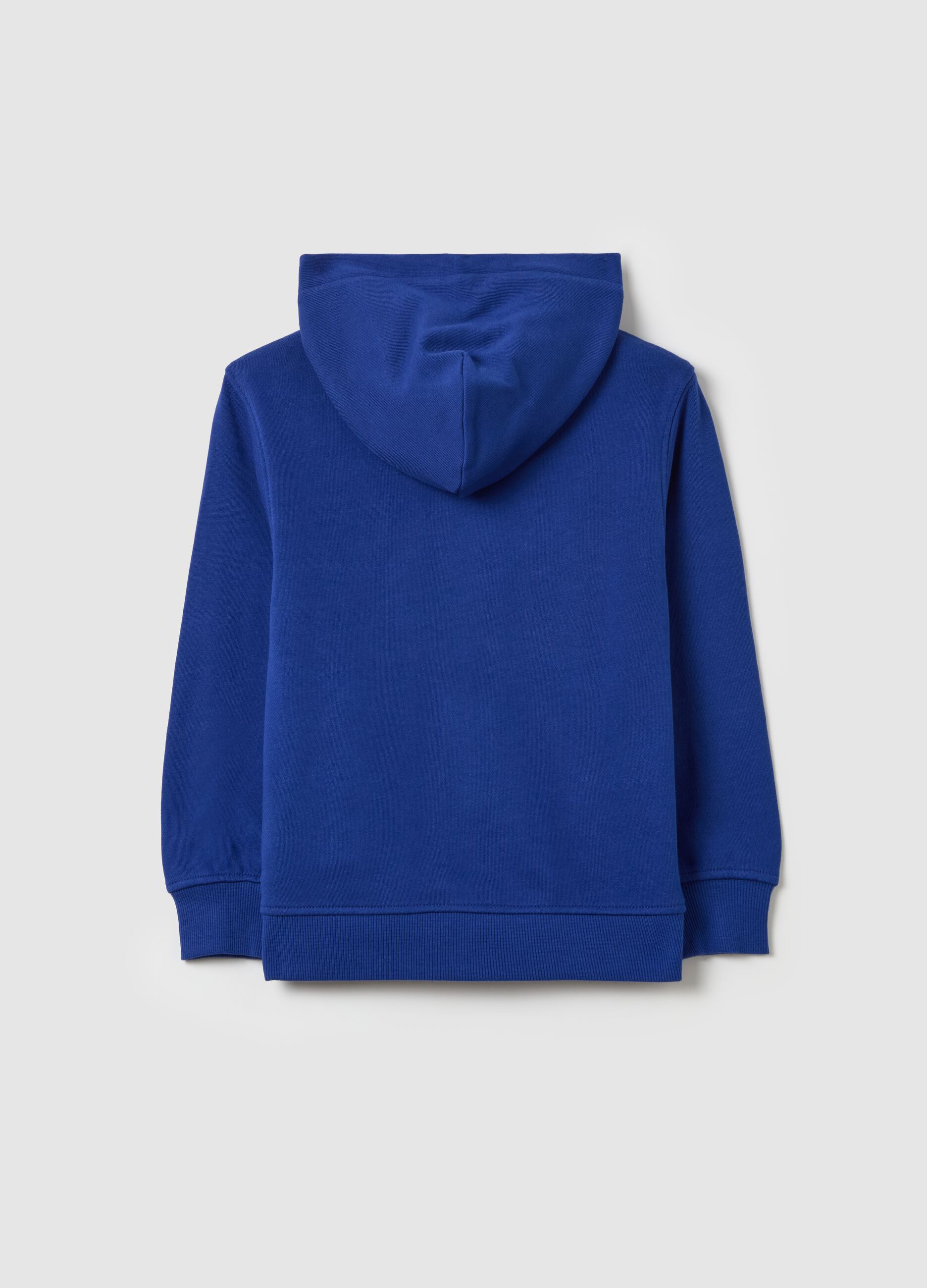 French terry full-zip hoodie