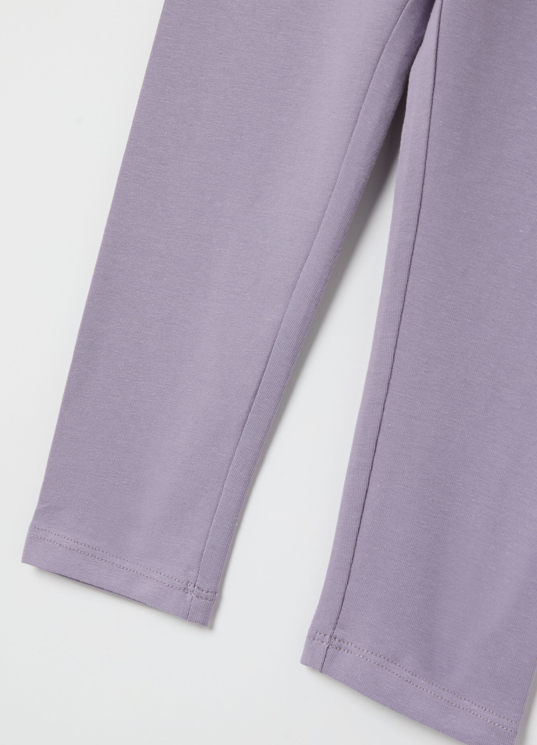 Stretch cotton leggings