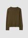 Green fitted long-sleeve crew-neck top_6