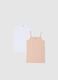 Girls' cotton multicolour vest top twin-pack_0