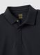Black regular fit stretch cotton polo_5