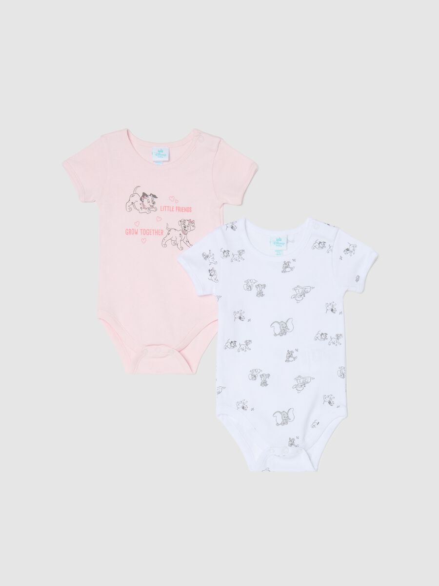 Two-pack short-sleeved bodysuits with Penny and Jewel print_0