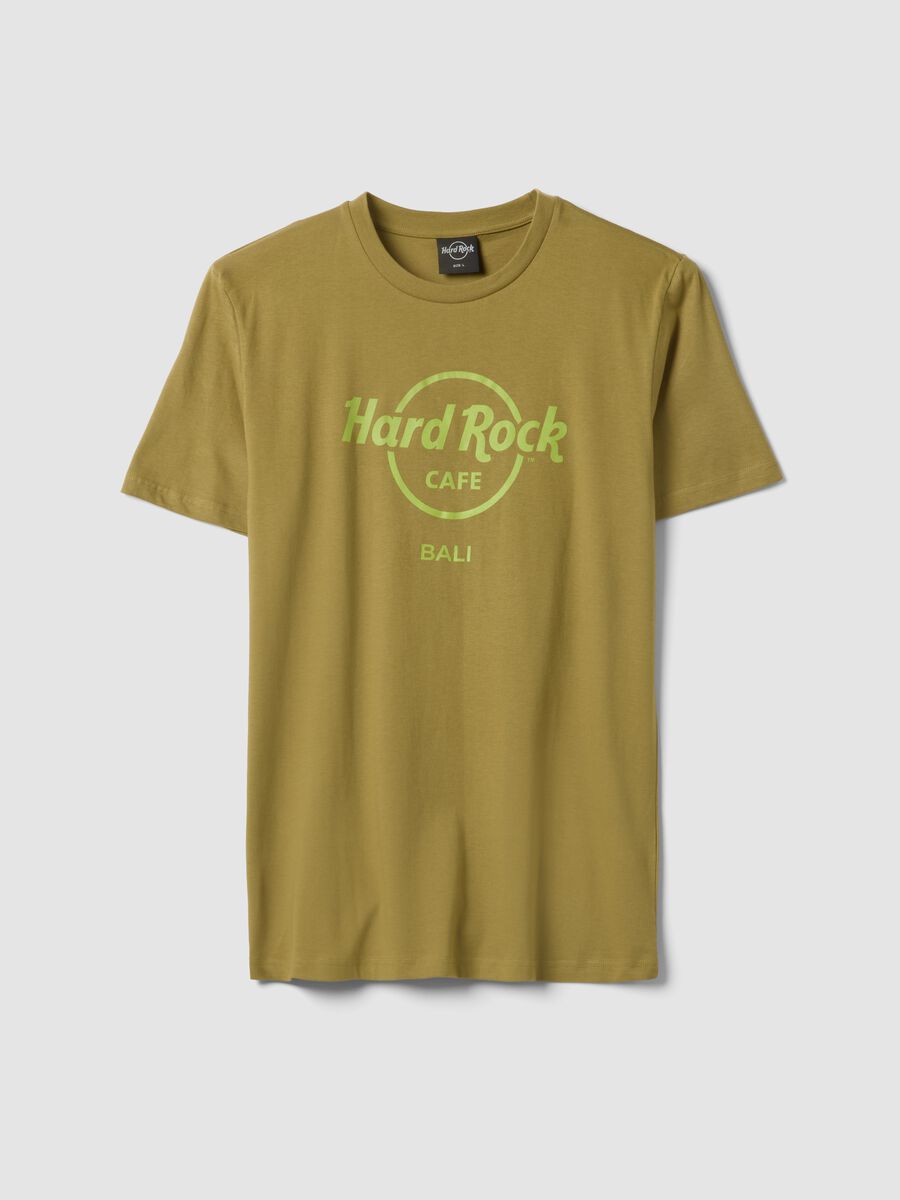 Green Hard Rock Cafe cotton T-shirt, regular fit_4
