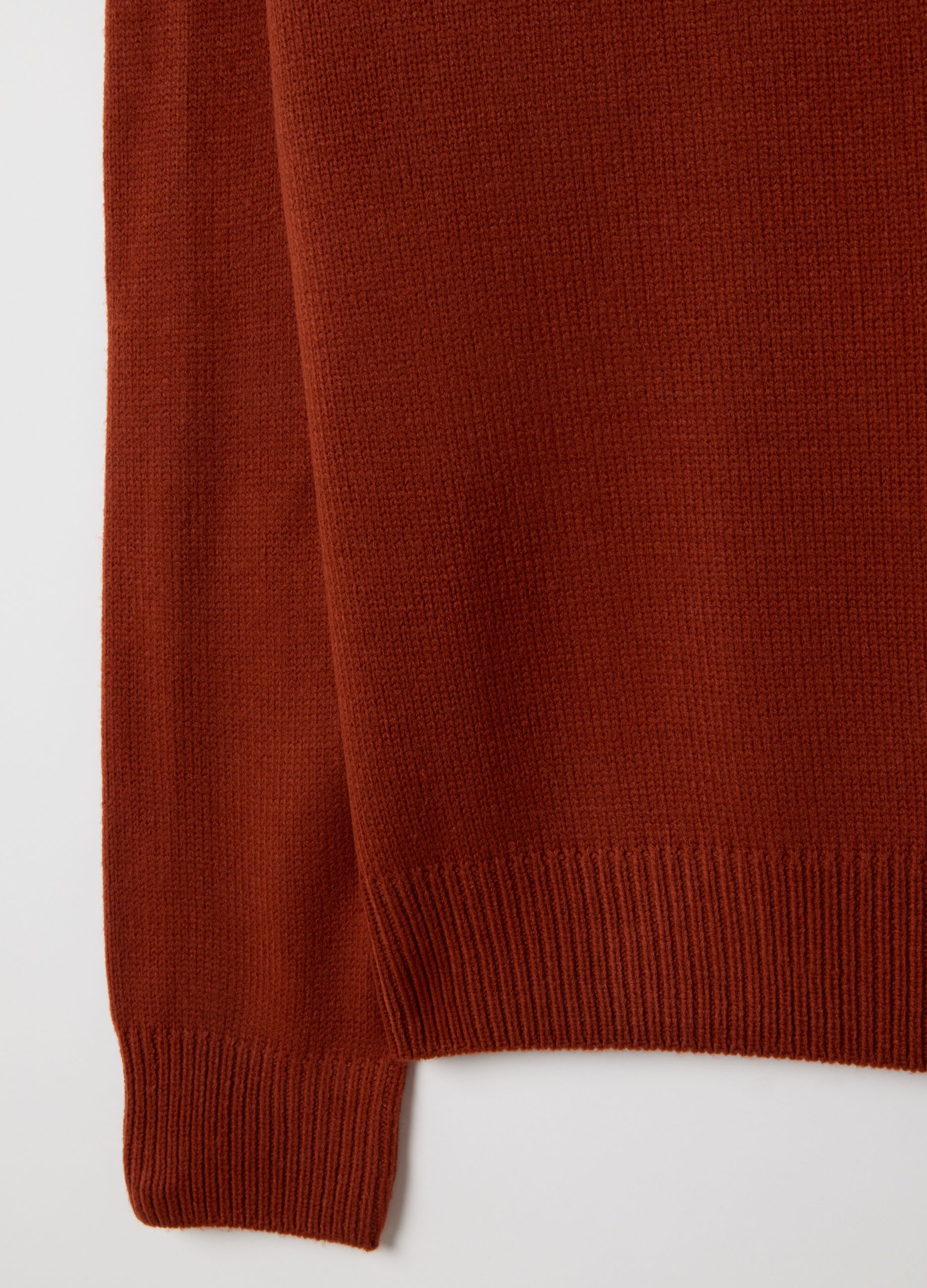 Red Crew Neck Sweater Regular Fit