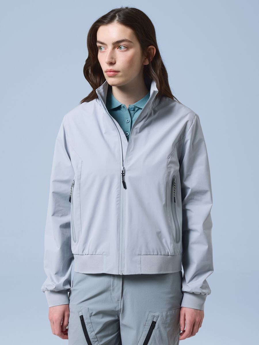 Giacca sportiva antivento ALTAVIA SAILING grigia con zip_0