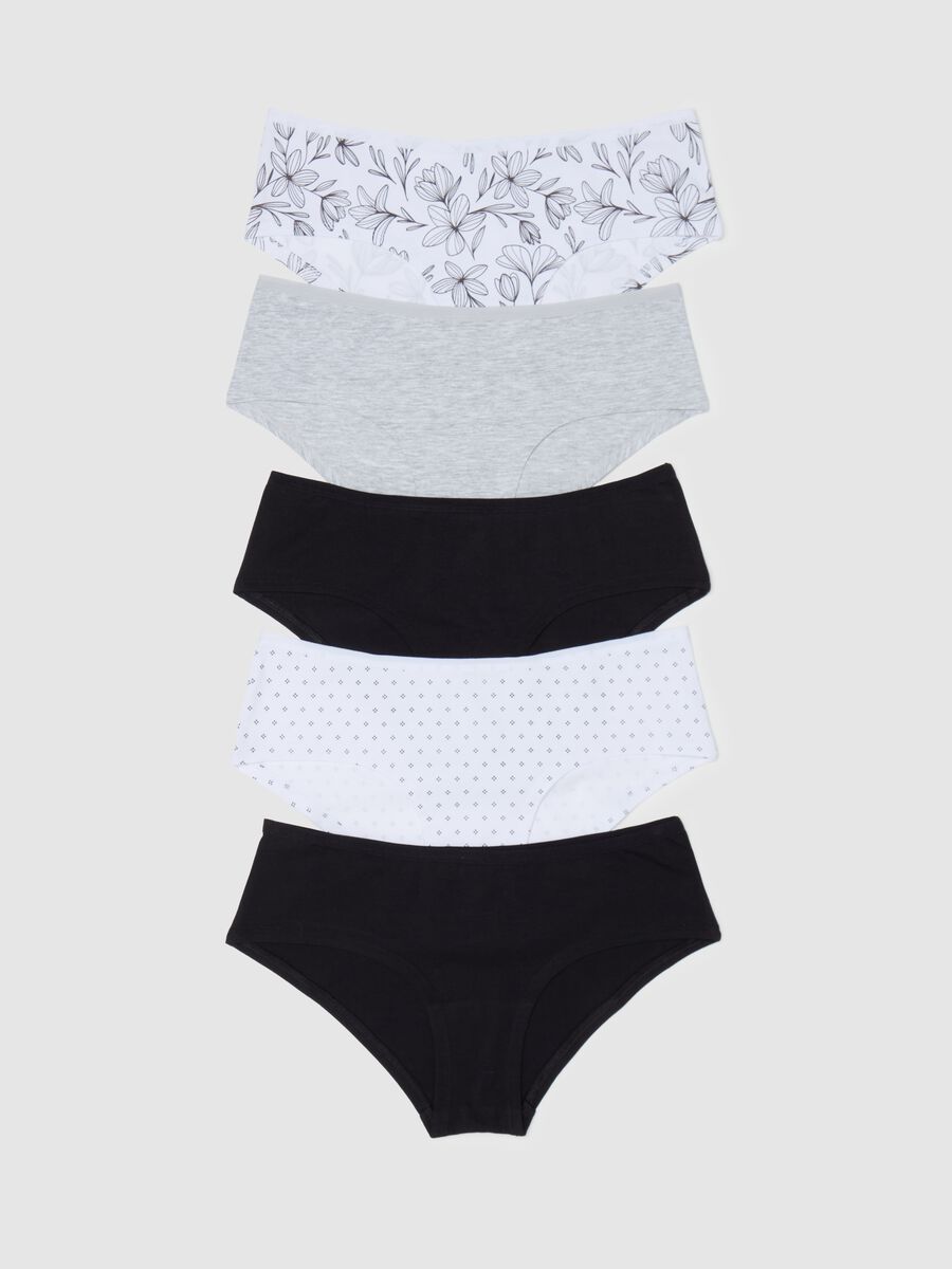 Five-pack French knickers with pattern_0