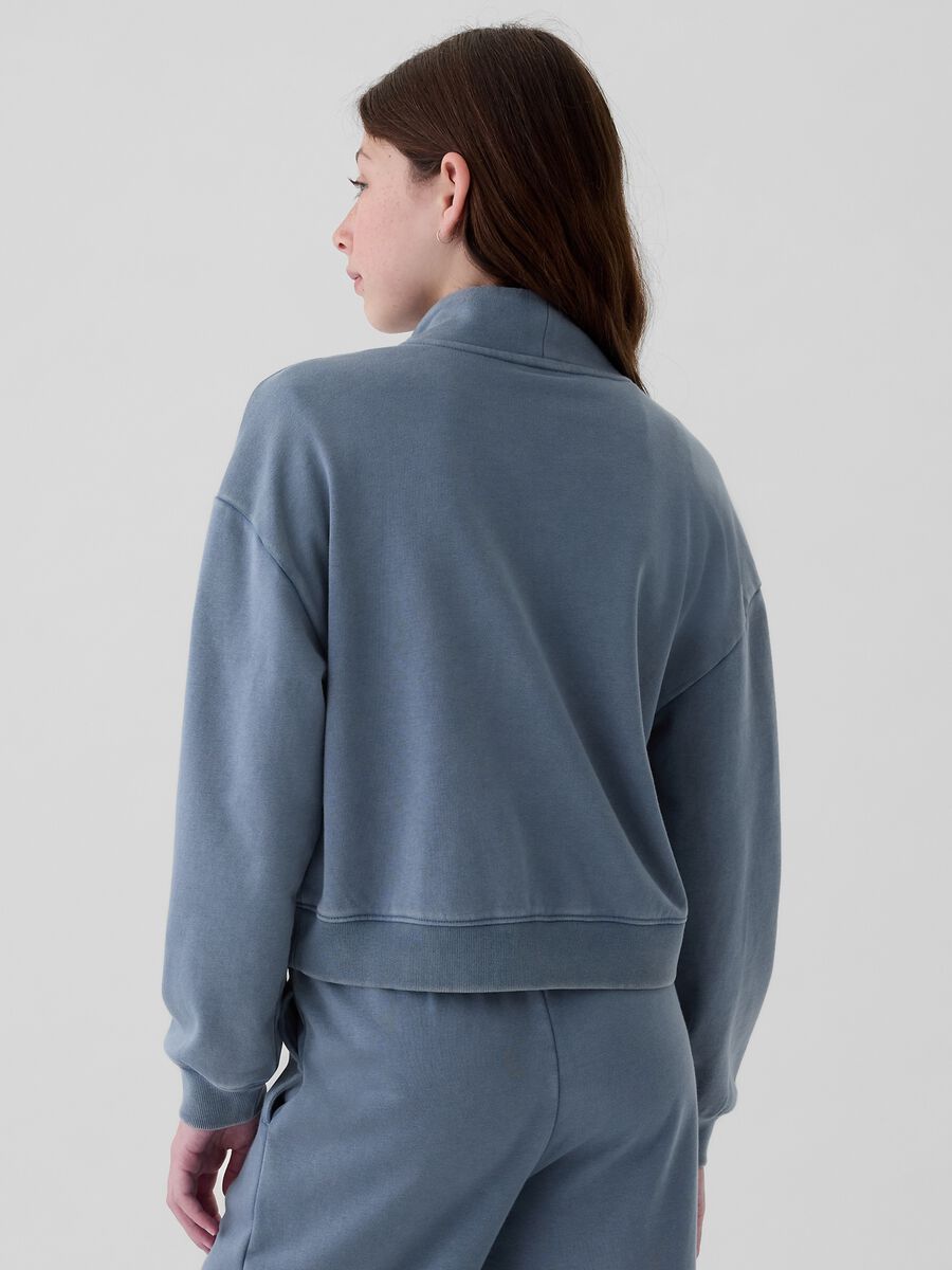 Half-zip cropped sweatshirt_2