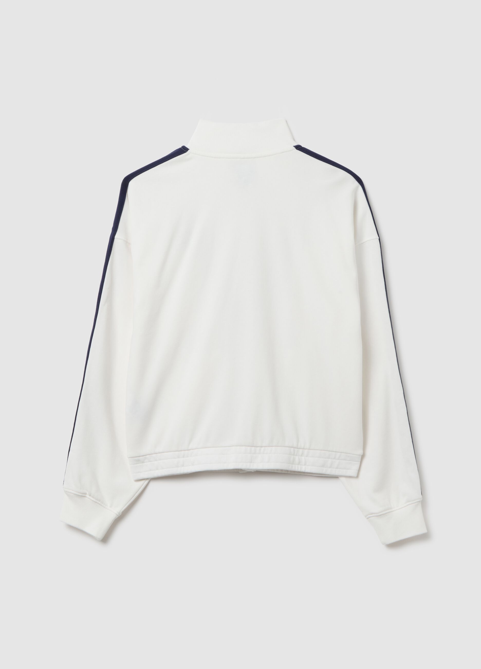 White sports jacket with blue details