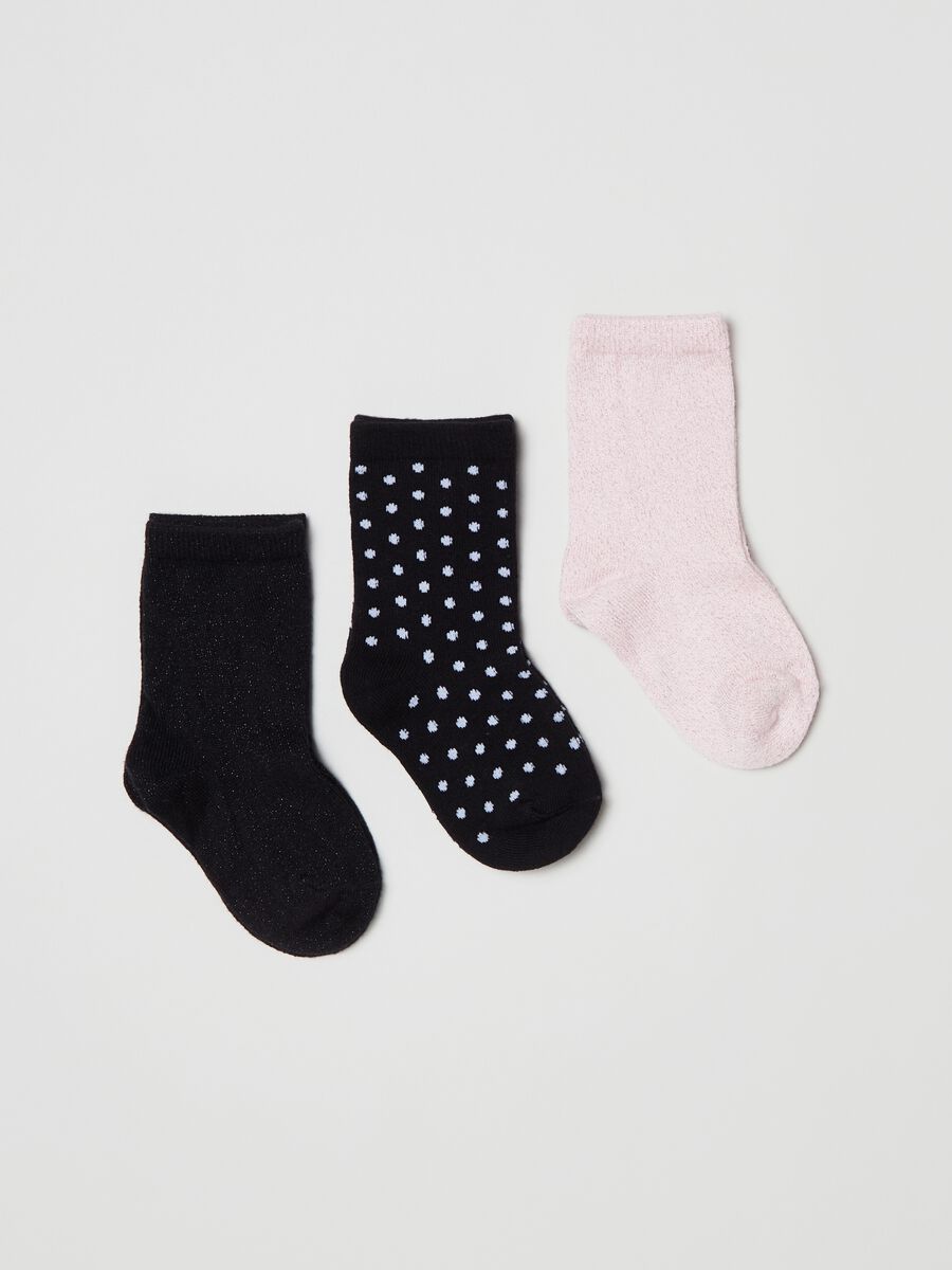 Tripack calze stretch con lurex_0