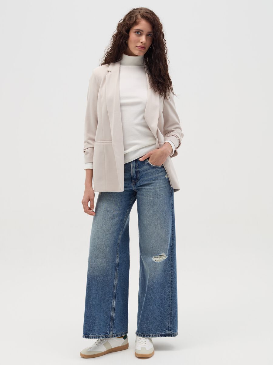 Blazer with three-quarter sleeves_1