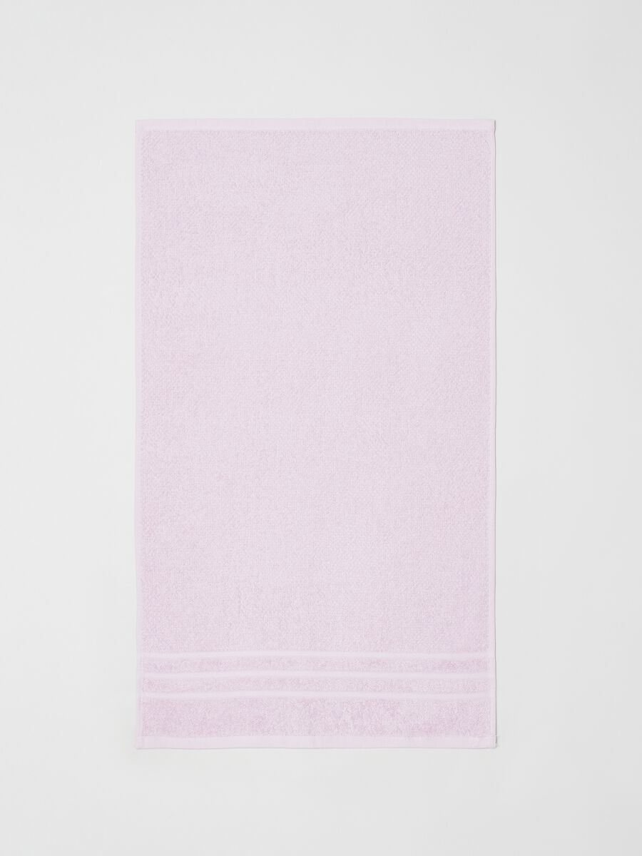 Asciugamano viso 50x90 tinta unita rosa_1