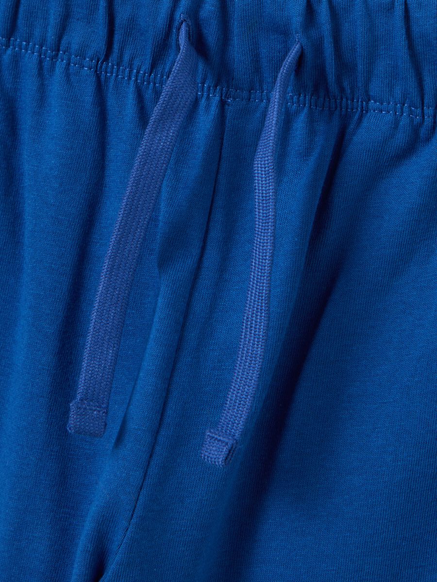 Children's jogging set in pure red and blue cotton regular fit_2