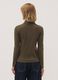Brown crew-neck pure cotton T-shirt_3