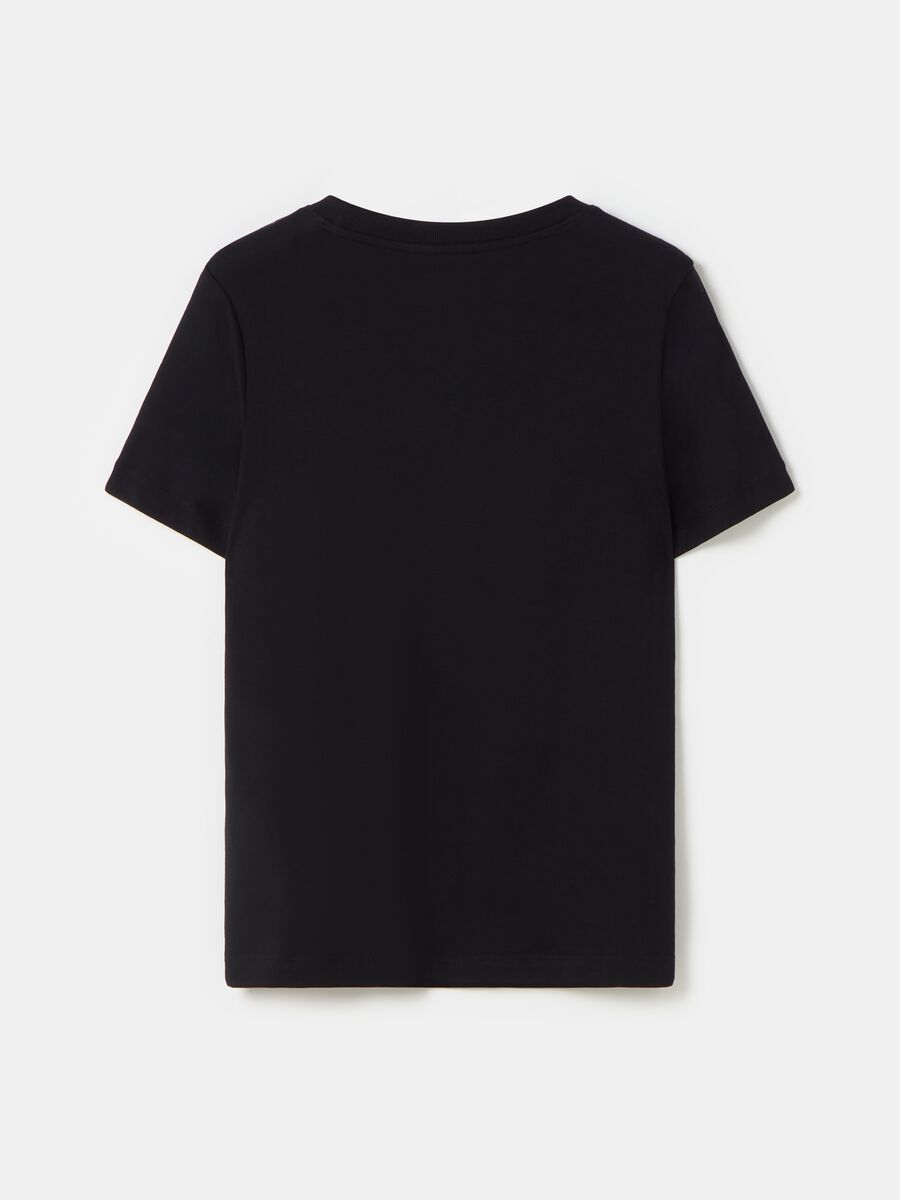 Supima cotton T-shirt with round neck_4