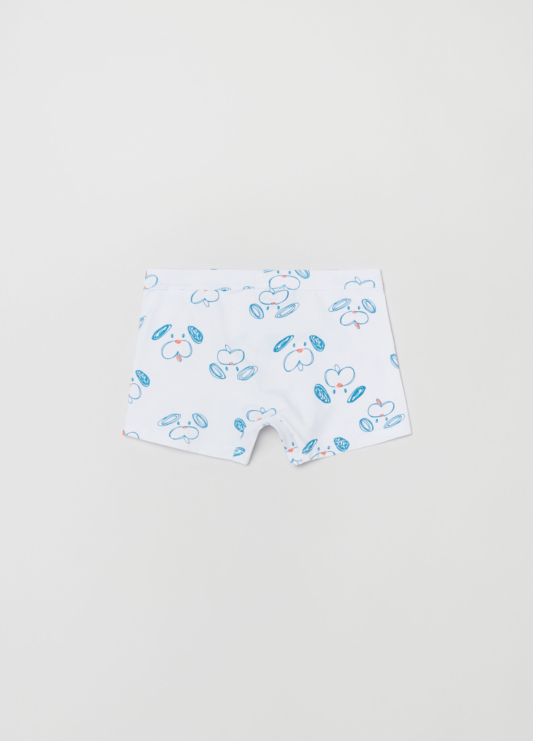 Bipack boxer in cotone stretch con stampa_1