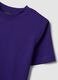 Purple crew-neck Supima cotton T-shirt, regular fit_2