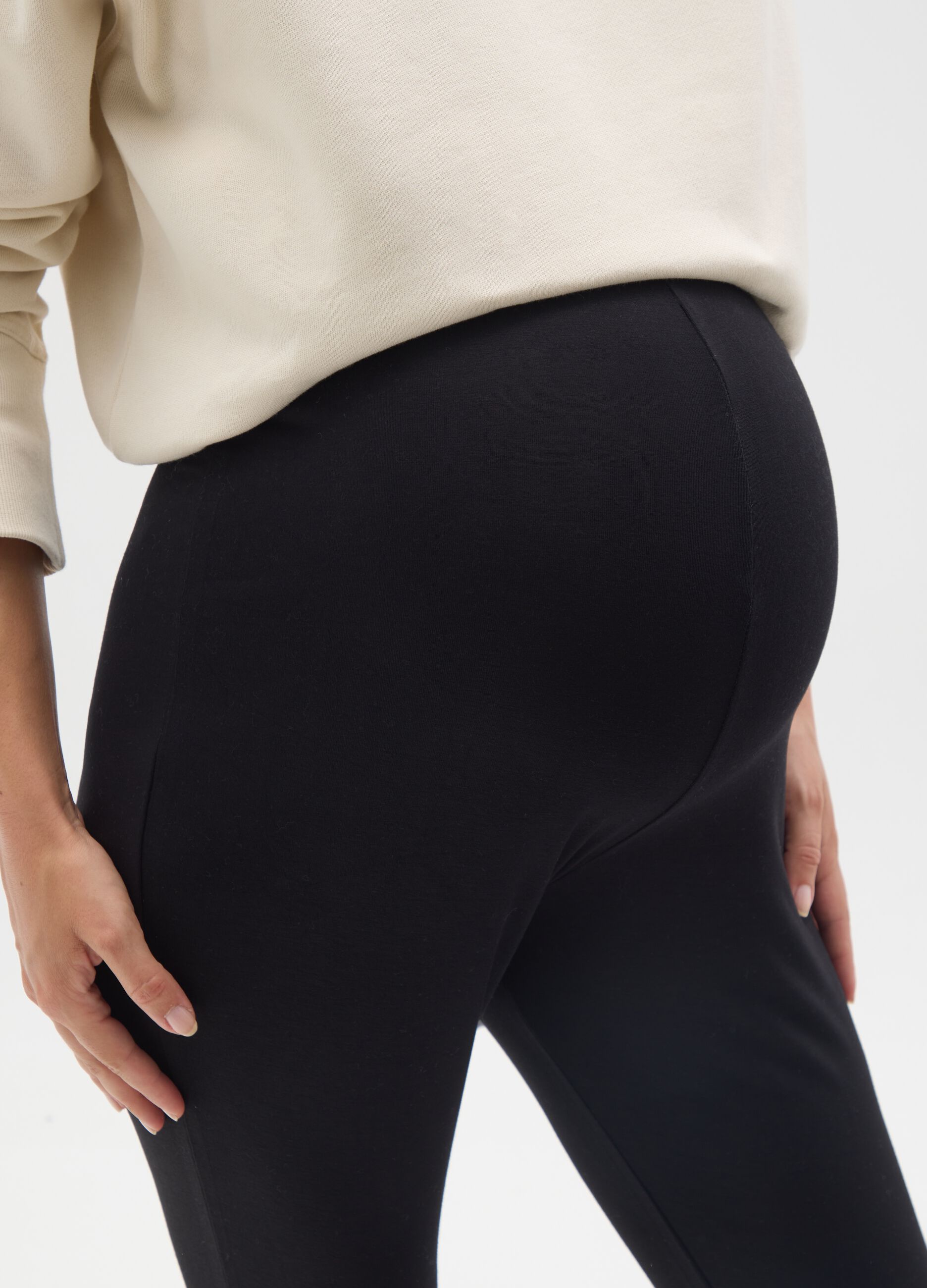 Black Maternity Stretch Leggings