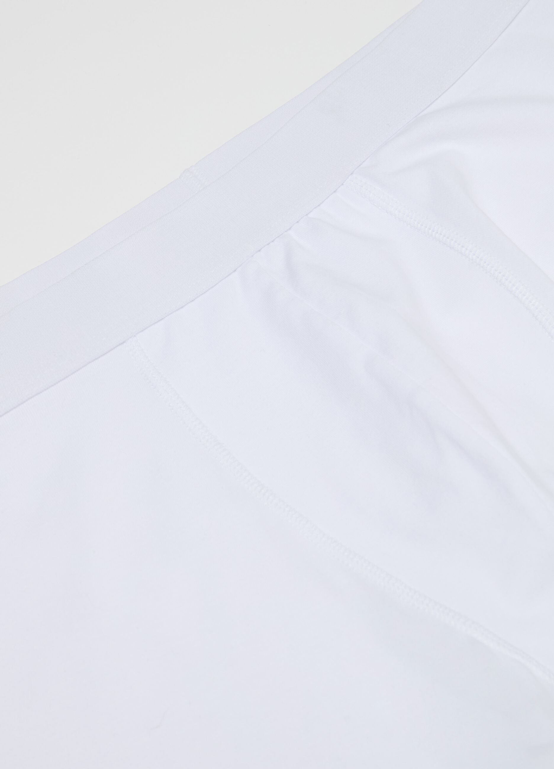 Midi boxer shorts in stretch cotton