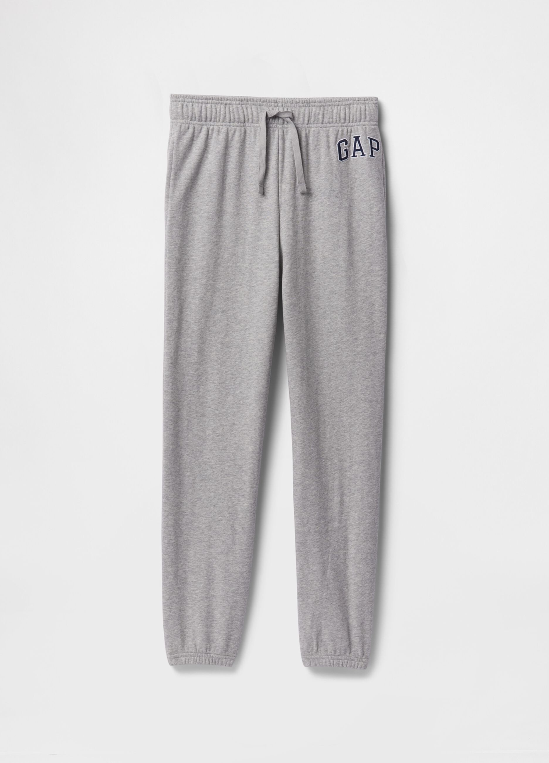 Grey boys' trousers in cotton blend