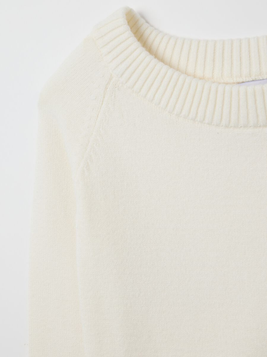 White Boat Neck Jumper_5
