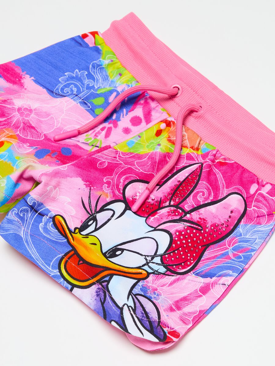 Shorts with drawstring and Donald Duck 90 print_2
