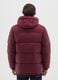 Burgundy The Iconic Puffer Jacket with Adjustable Hood_2