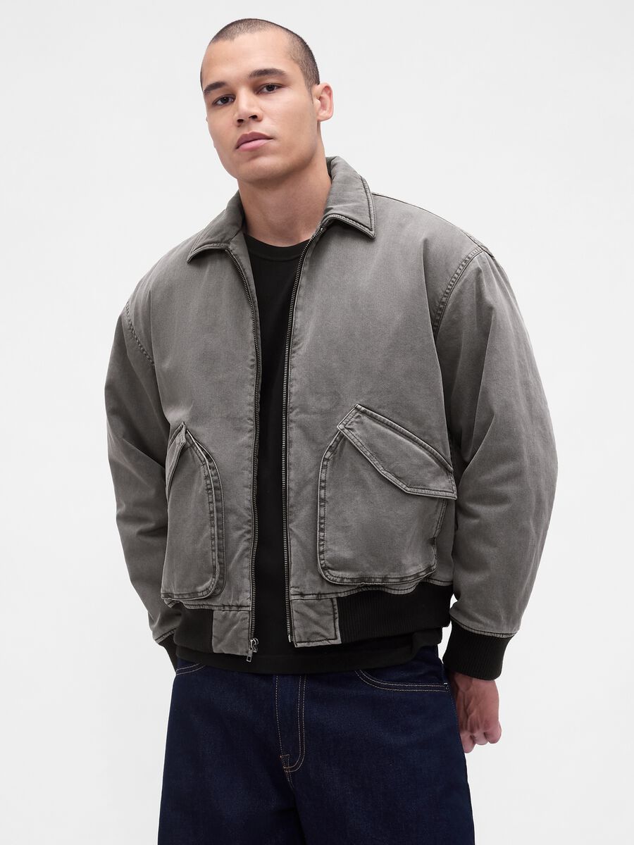 Grey Cotton Jacket_0