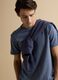 T-shirt grigia in misto cotone traspirante e ad asciugatura rapida_0