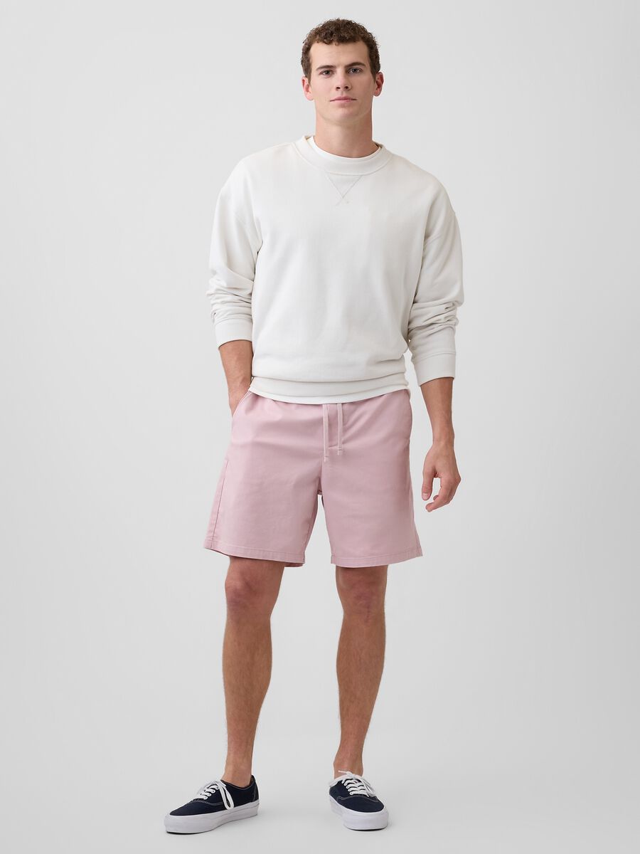 Stretch cotton shorts_0