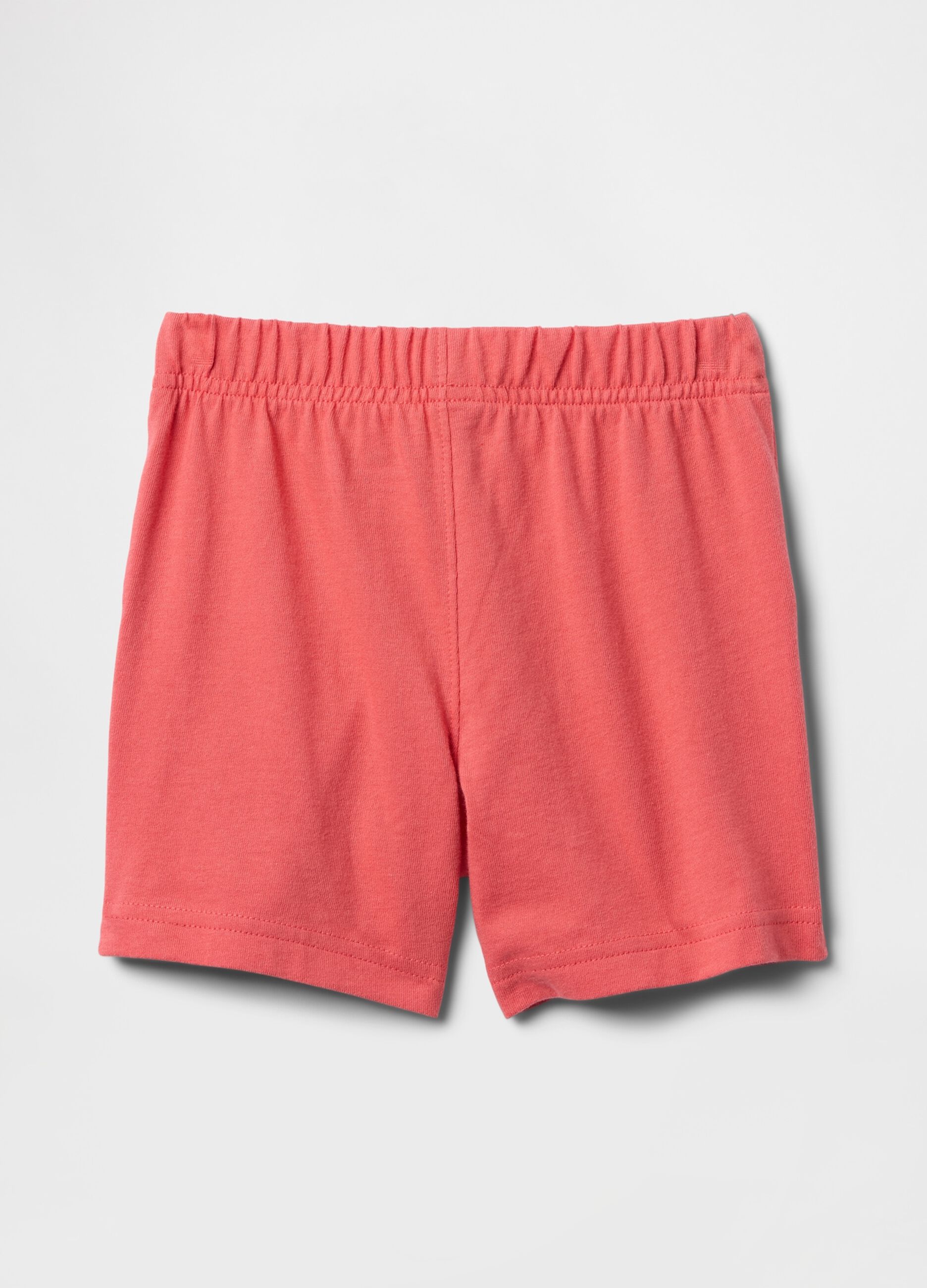 Pink shorts with elasticated waist
