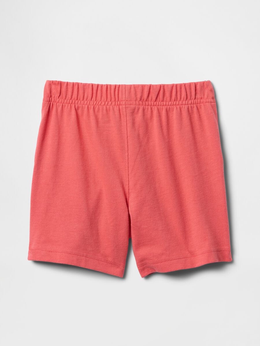 Pink shorts with elasticated waist_1