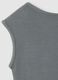 Women's Grey Cotton Blend Vest_5