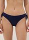 Blue bikini bottoms in stretch fabric with tie sides_1