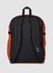 Orange backpack with front pocket and adjustable shoulder straps_1