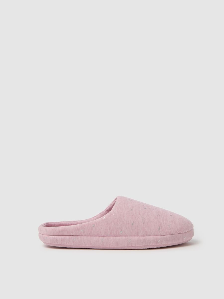 Women's Pink Fabric Slippers_0