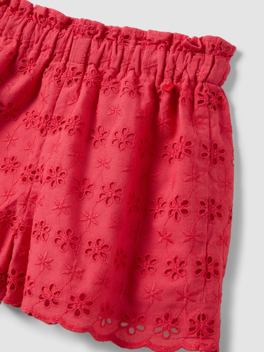 Completo in puro cotone multicolor da bimba regular fit con fiori_2