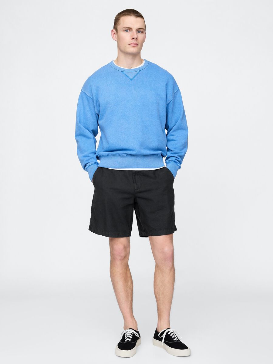 Gap Black Linen and Cotton Shorts_0